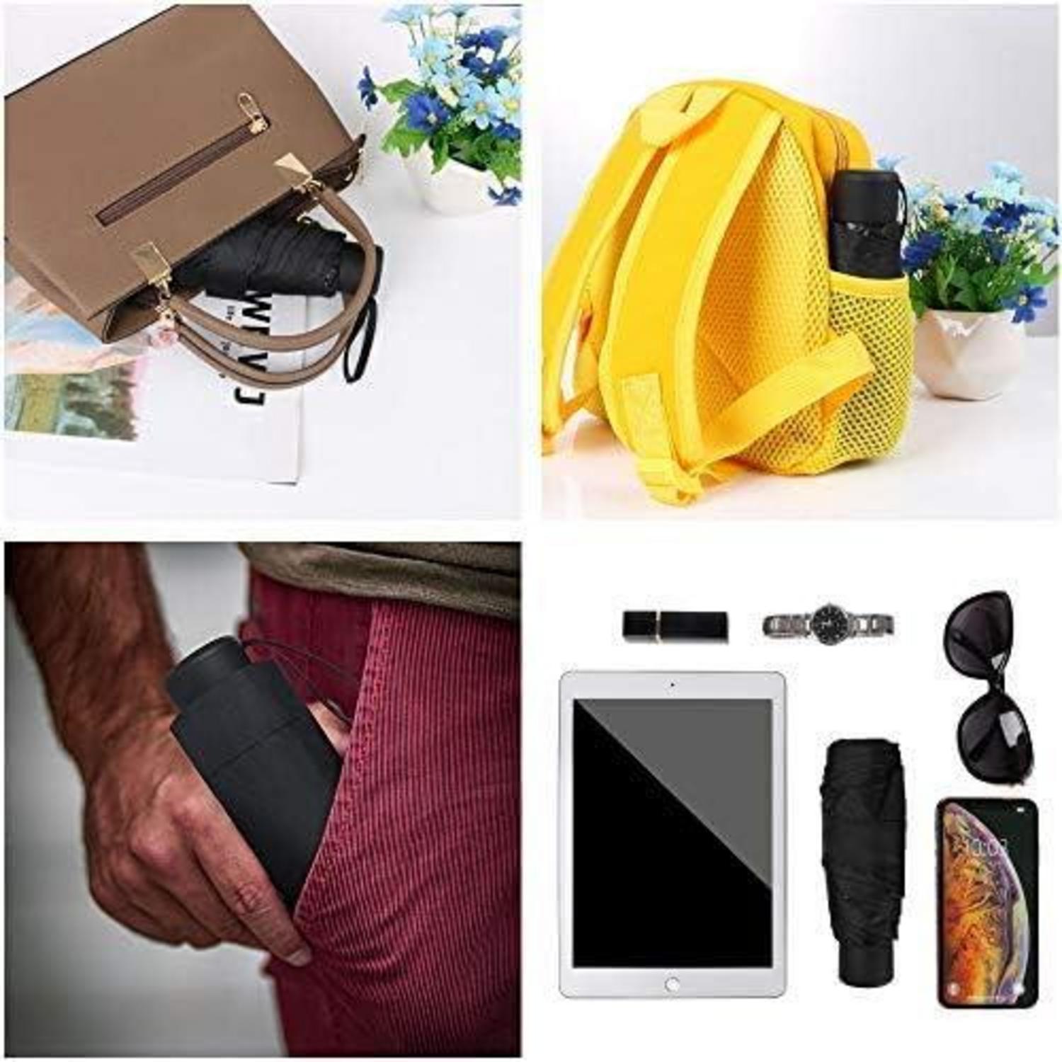 Vicloon Mini Regenschirm Leicht Taschenschirm faltbar UV-Schutz 190g