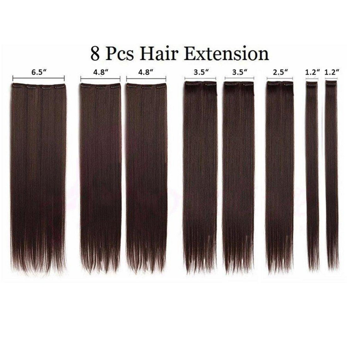Weißblond Clip in Haarverlängerung 58cm – 8 Tressen, 140g