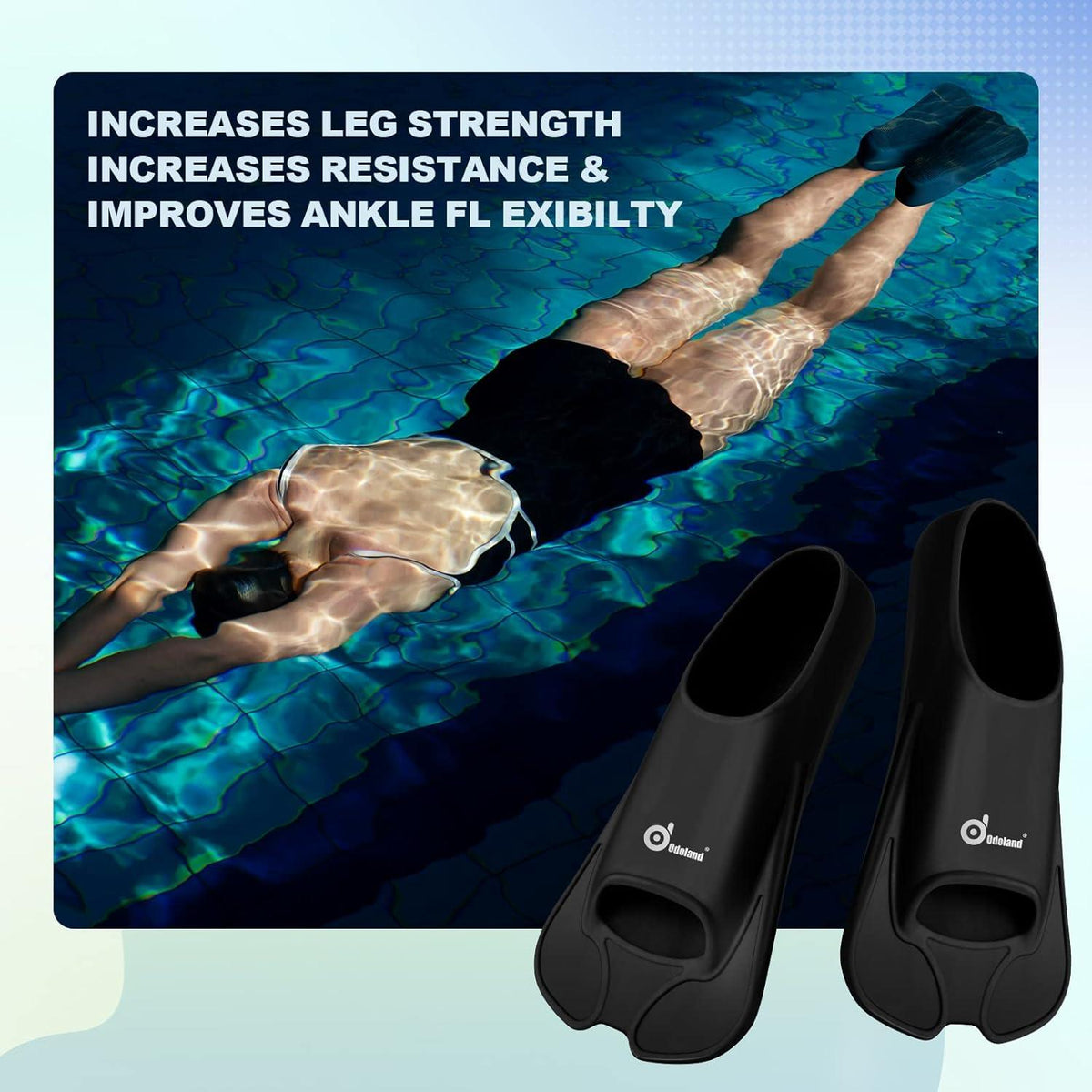 Schwimmflossen Trainingsflossen für Erwachsene Kinder verstellbar