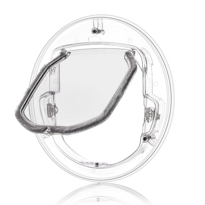 Katzenklappe 4 Wege Verriegelung transparent für Glas & Türen