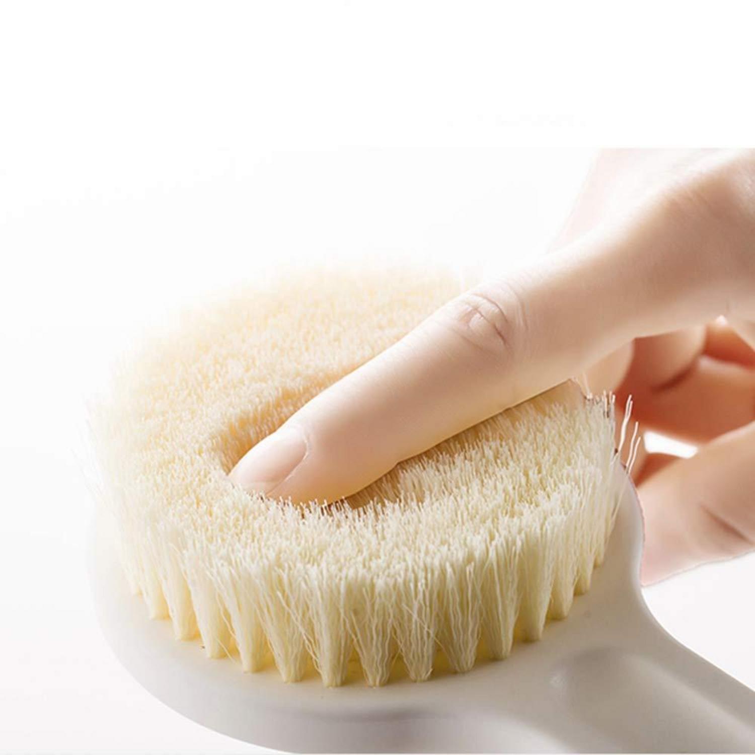 Ithyes Trockenbürste Körperbürste Rückenbürste für sanftes Peeling