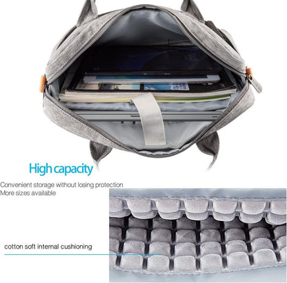 Notebooktasche Laptoptasche 15-15.6 Zoll Grau Schultertasche Tragetasche