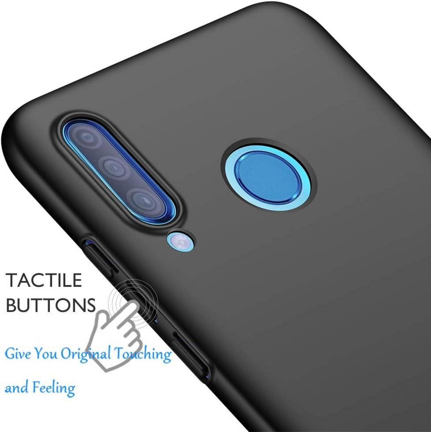Ultra Dünn Hülle Huawei P30 Lite Schwarz FeinMatt Hardcase