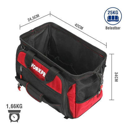 Elektriker Werkzeugtasche 42CM wasserdicht 1680D Polyester - WORKPRO