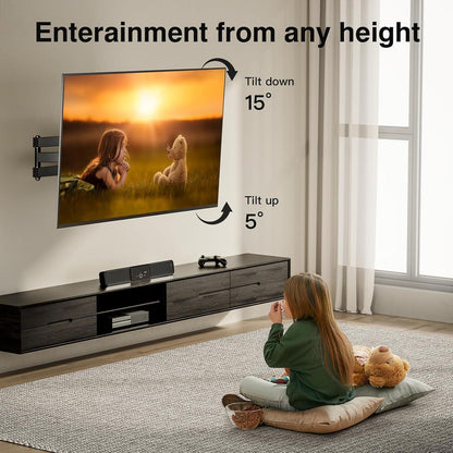 TV Wandhalterung Schwenkbar Neigbar Drehbar 10-32 Zoll VESA