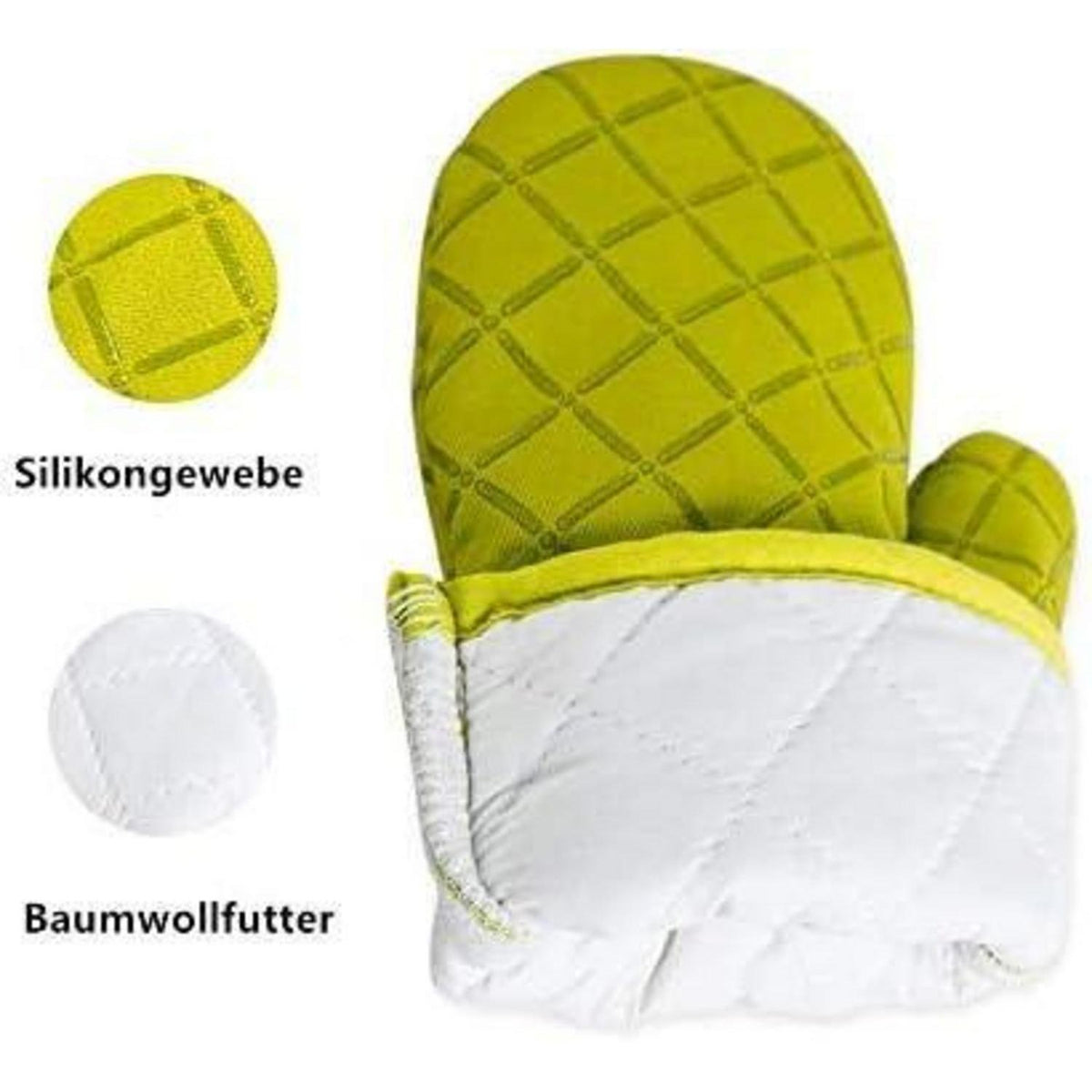 Hitzebeständige Ofenhandschuhe - Silikon & Aramid, 2er Set