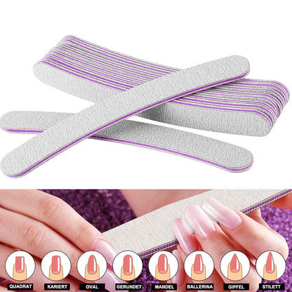 40 Nagelfeilen Profi Set für Gelnägel Acryl Naturnägel Maniküre