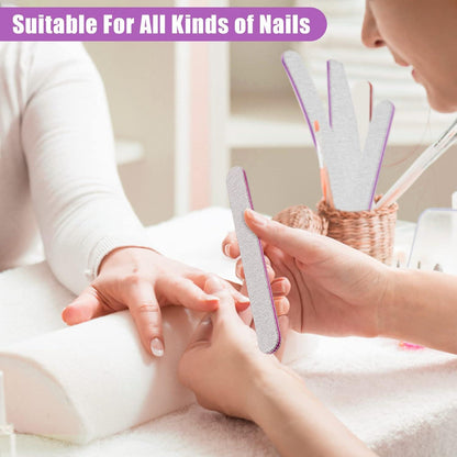 40 Nagelfeilen Profi Set 100/180 Acryl Naturnägel Maniküre Buffern