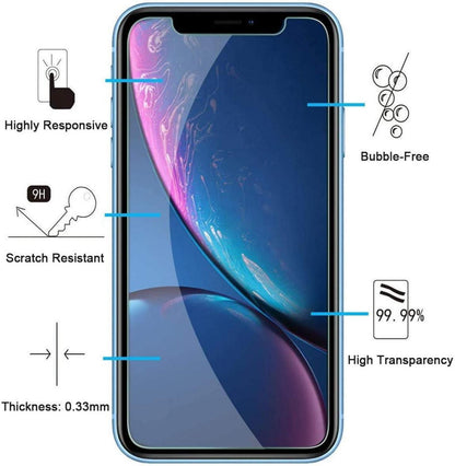 Panzer Schutz Glas für iPhone 11 XR, 2 Stück, 9H