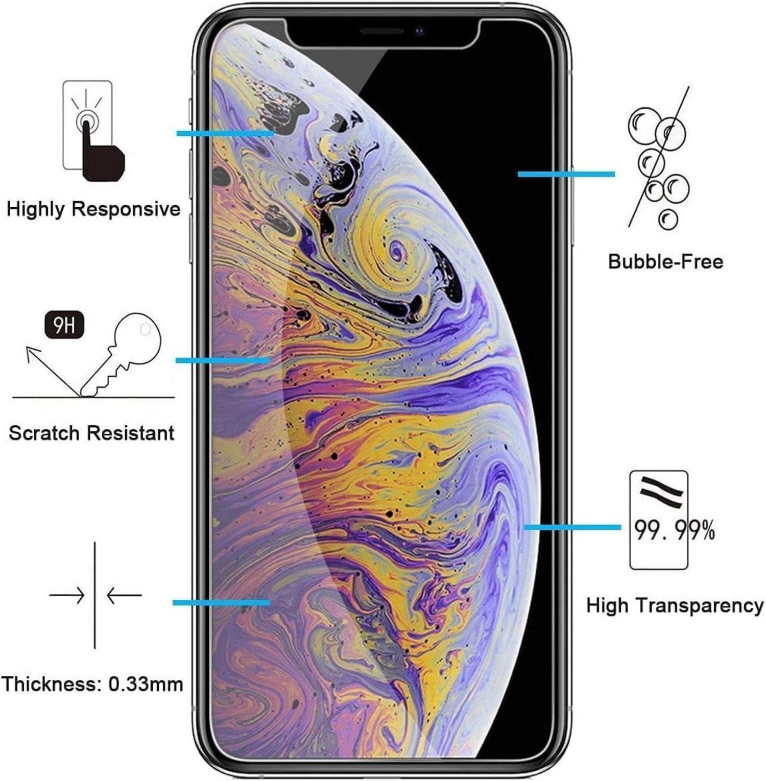 Panzer Schutz Glas für iPhone 11 Pro Max XS Max, 9H