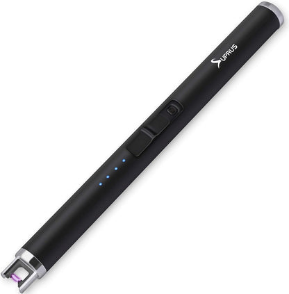 Elektronisches Plasma-Stabfeuerzeug USB Aufladbar Schwarz