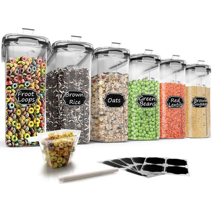 Müsli-Behälter Set | 6 Frischhaltedosen | BPA-frei & Auslaufsicher