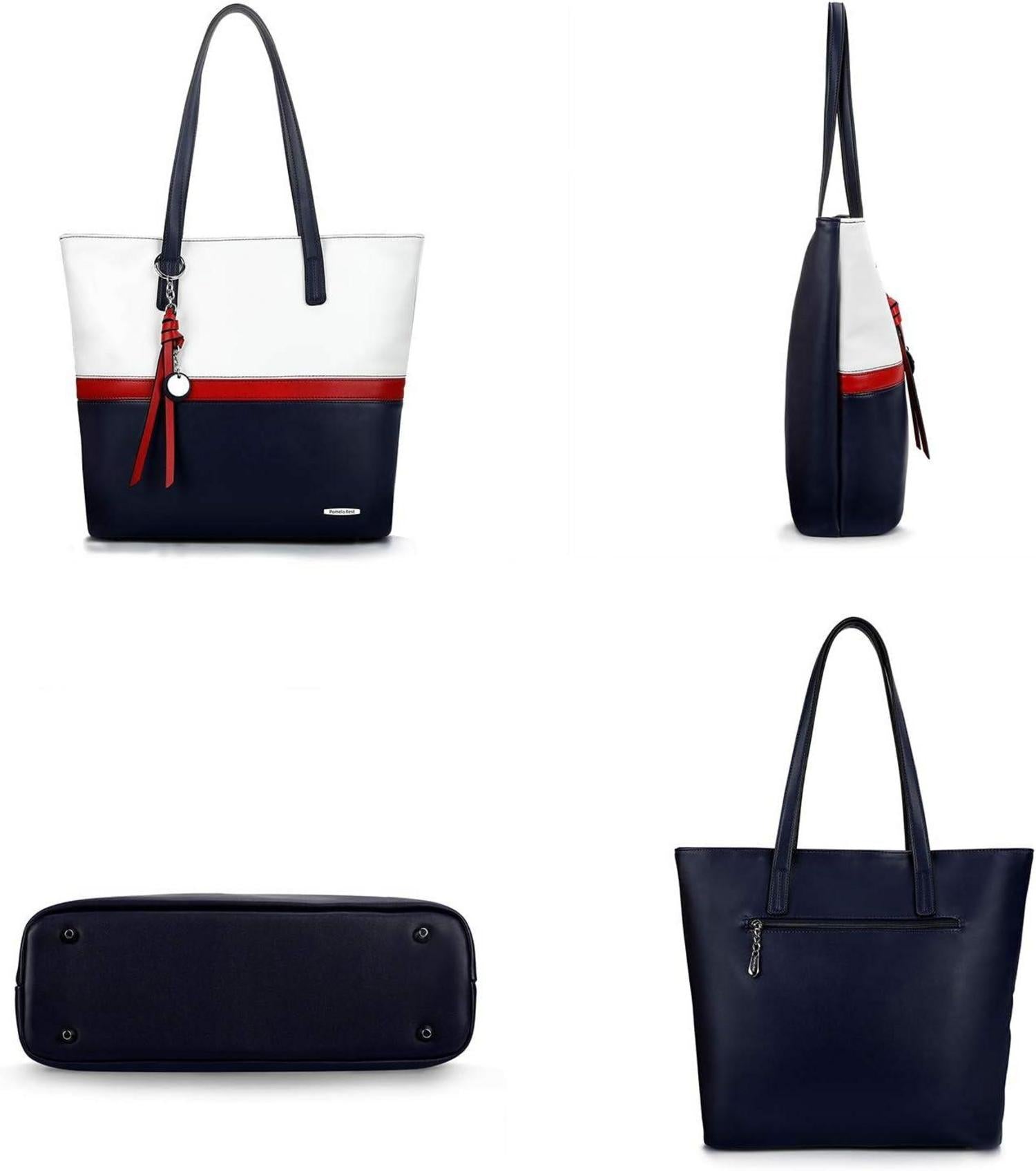 Handtasche Damen Shopper Groß Büro Schule Einkauf Patchwork-Design
