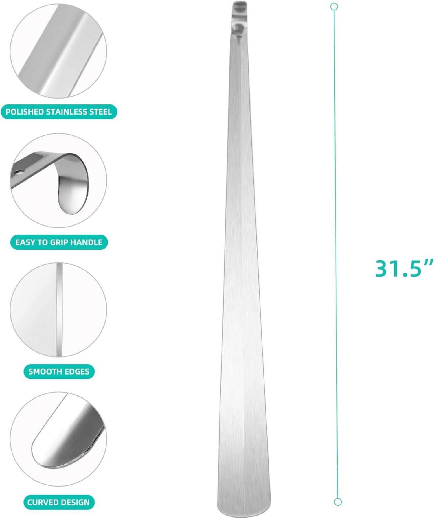 80cm Schuhlöffel Edelstahl Extra Lang Langlebiger Schuhanzieher