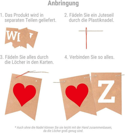 Willkommen Zuhause Banner Familie Party Dekoration Herzlich Braun Weiß 19 Stk