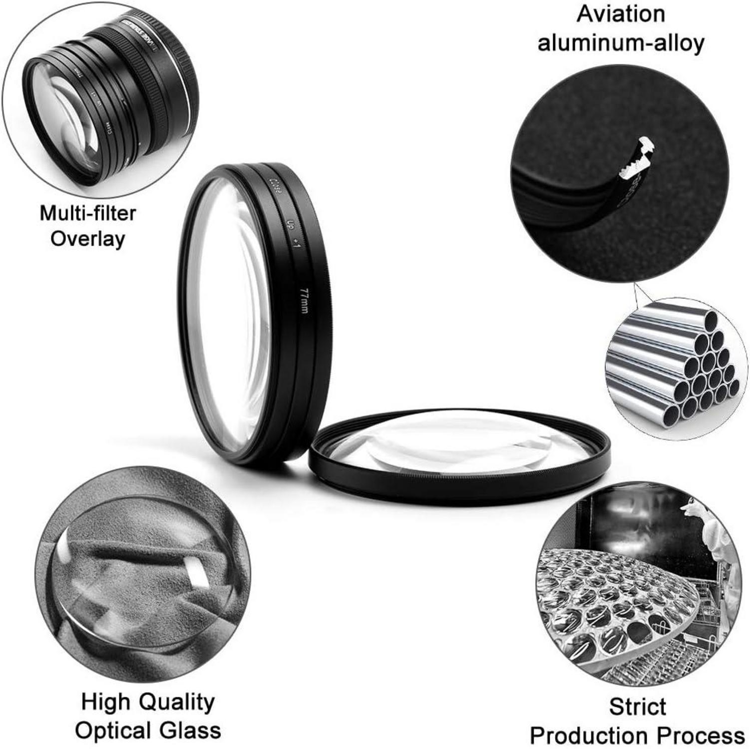52mm Close-up Nahlinsen Filter Kit mit Makrolinsen