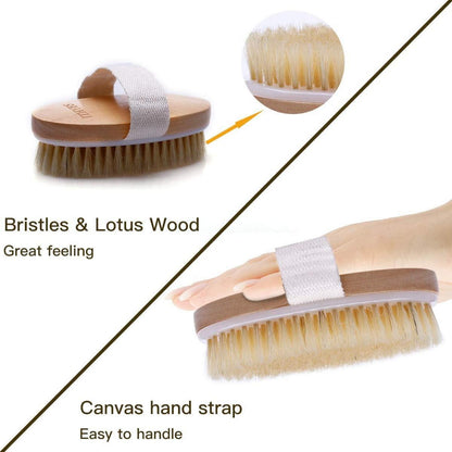 Silikon Haarbürsten Set mit Massagegerät und Badebürste lila