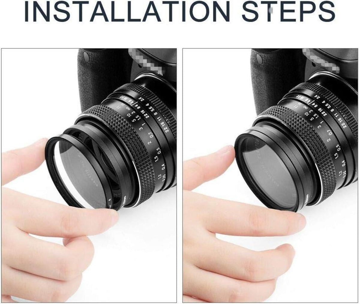 62mm Fotover Sternfilter Set 3-teilig für Canon Nikon Sony DSLR Kameras