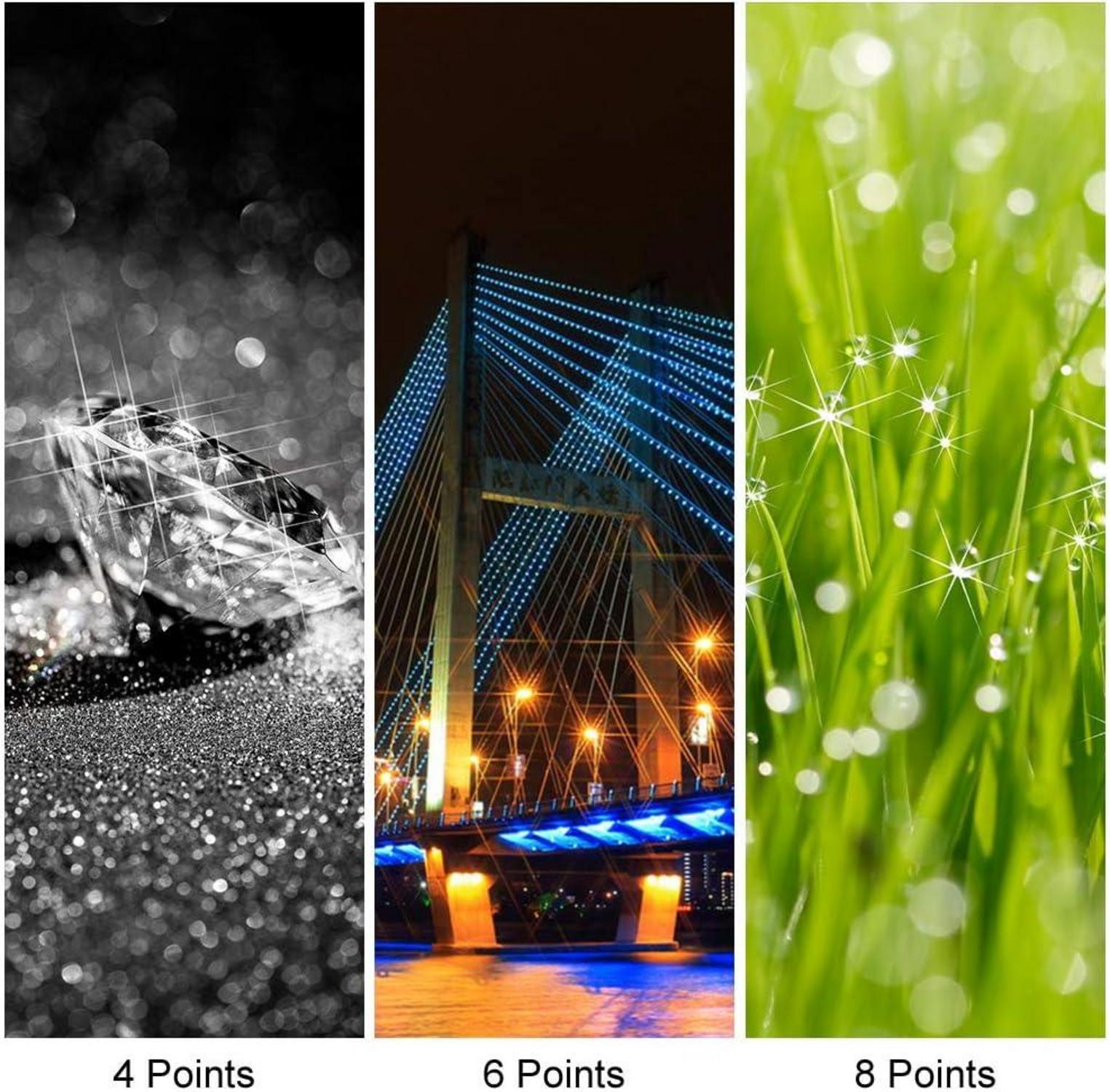 67mm Sternfilter Set mit 4/6/8 Punkten für Canon Nikon Sony Olympus Kameras