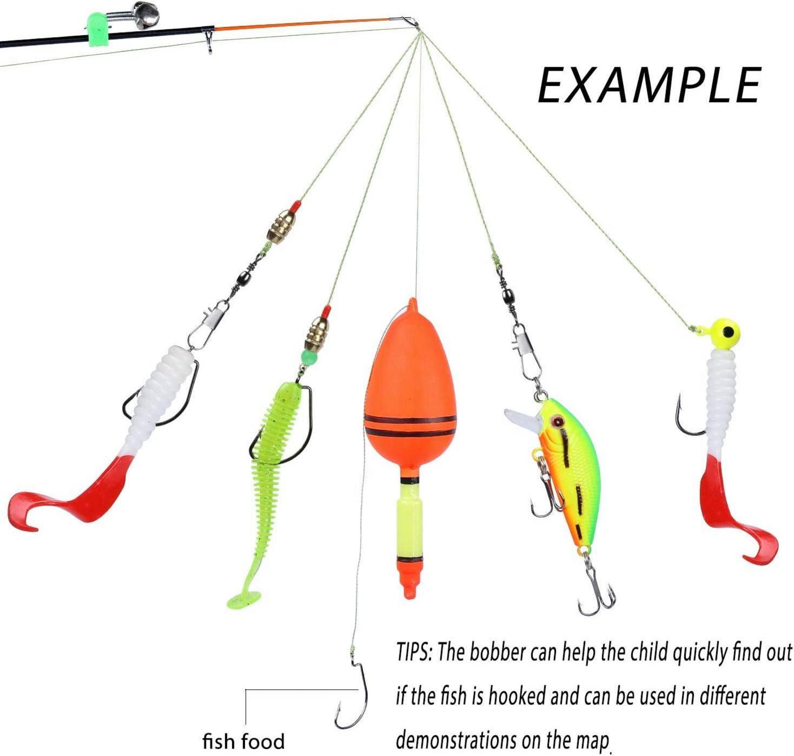 Kinder Angelrute Teleskop Combo Kit für Jungen Mädchen und Erwachsene