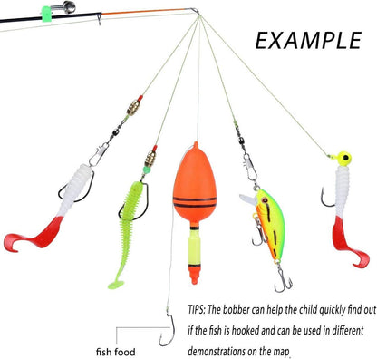 Kinder Angelrute Teleskop Combo Kit für Jungen Mädchen und Erwachsene