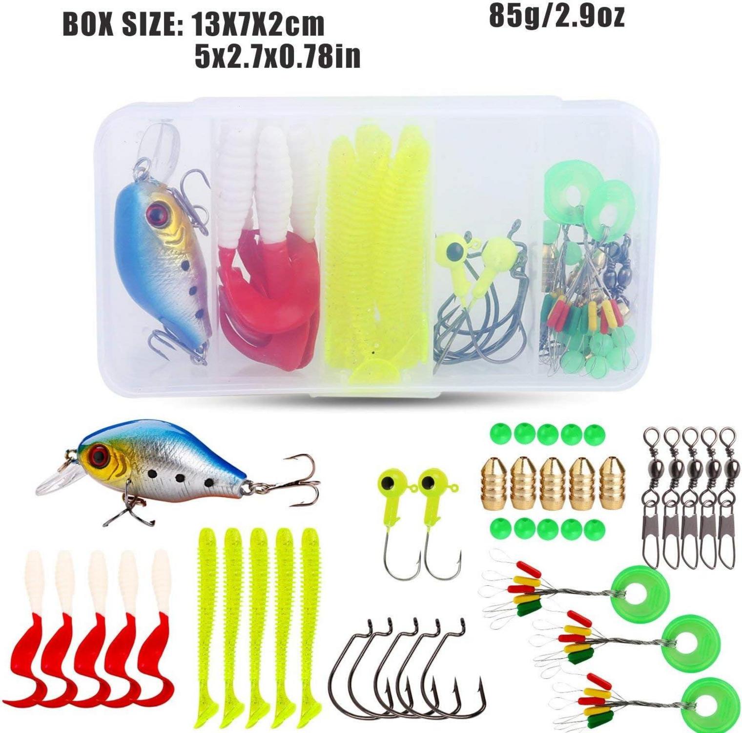 Teleskop-Angelrute für Kinder mit Spincast Reel und Full Kits - Schwarz