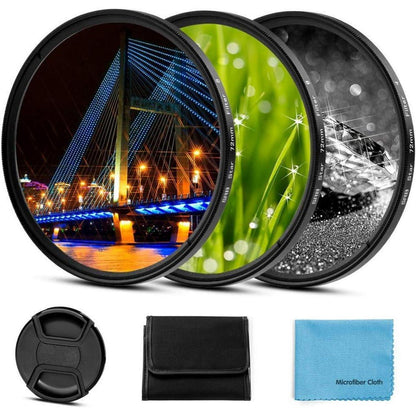 Fotover 49mm 3er Sternfilter Set für Canon Nikon Sony