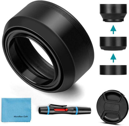 49mm Gegenlichtblende Universal Canon Nikon Sony Pentax Fuji Kamera