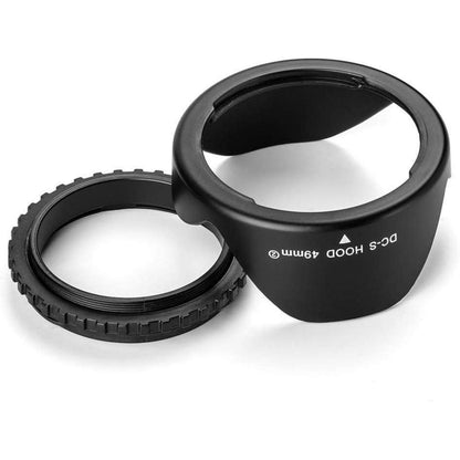 62mm Sonnenblende für Canon Nikon Sony DSLR Kameras Schwarz
