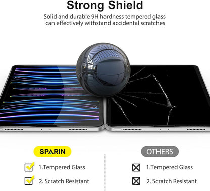 Panzer Schutzglas Folie iPad Air 5. Gen, Pro 11 Zoll