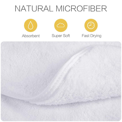 6er Pack KinHwa Waschlappen Frottee Make-up Entferner Tuch Mikrofaser Saugstark