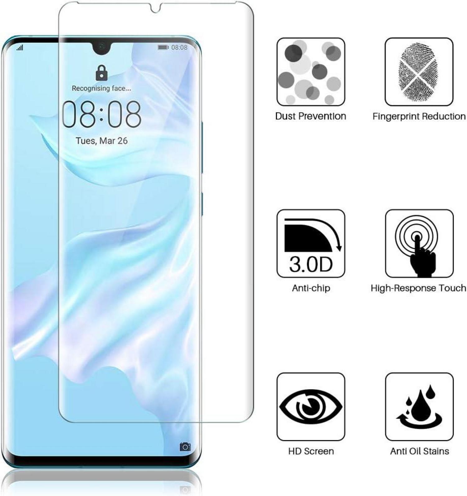 Huawei P30 Pro Schutzfolie 3er Packung Weich TPU Displayschutzfolie