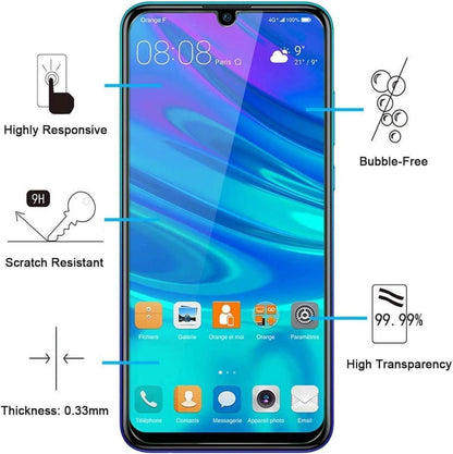 Panzer Schutz Glas Huawei P Smart 2019 Honor 10 Lite 8A 3