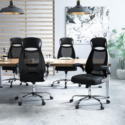 Ergonomischer Bürostuhl mit Kopfstütze, Armlehnen
