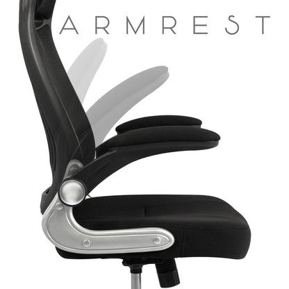 Ergonomischer Bürostuhl mit Kopfstütze, Armlehnen