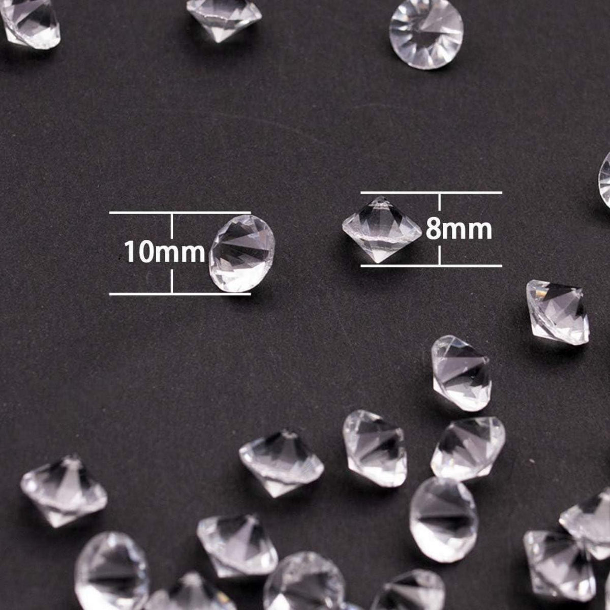 500 Stück 10mm Glas Diamanten für Hochzeit Gunst