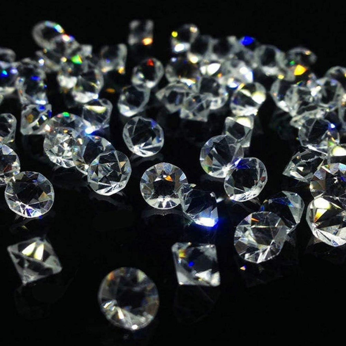 Glas Diamanten 500 Stück Kristall Deko Hochzeit Tisch ø 10mm