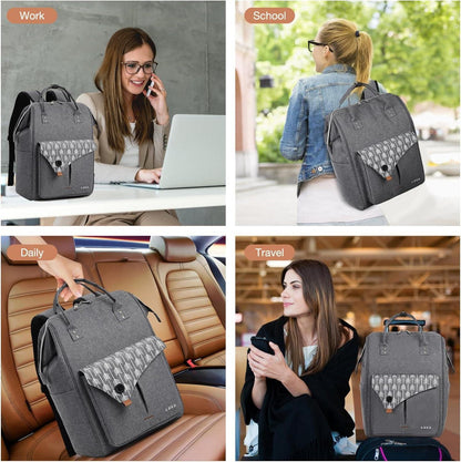 Rucksack Damen: Wasserdicht, Laptopfach, Anti-Diebstahl, 15.6 Zoll