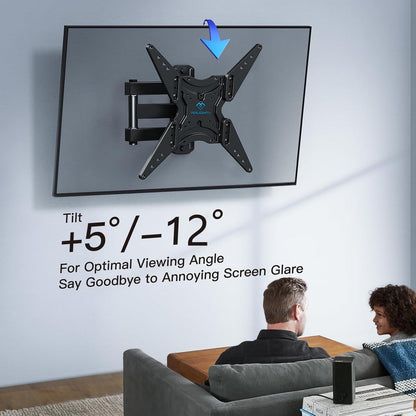 TV Wandhalterung Schwenkbar Neigbar 26-60 Zoll Flach Curved