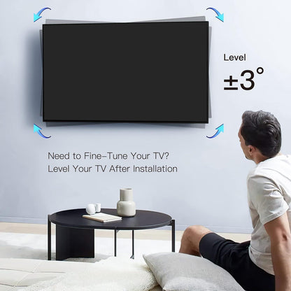 TV Wandhalterung Schwenkbar Neigbar 26-60 Zoll Flach Curved