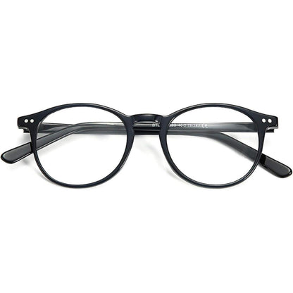 Runder Vintage Brillenrahmen Nerdbrille Retro Unisex