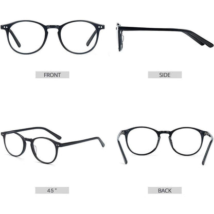 Runder Vintage Brillenrahmen Nerdbrille Retro Unisex
