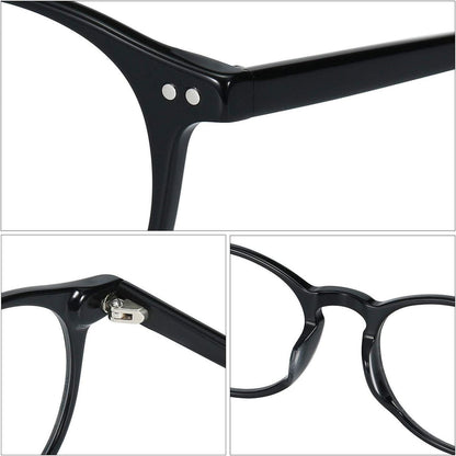 Runder Vintage Brillenrahmen Nerdbrille Retro Unisex