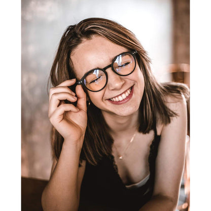 Runder Vintage Brillenrahmen Nerdbrille Retro Unisex