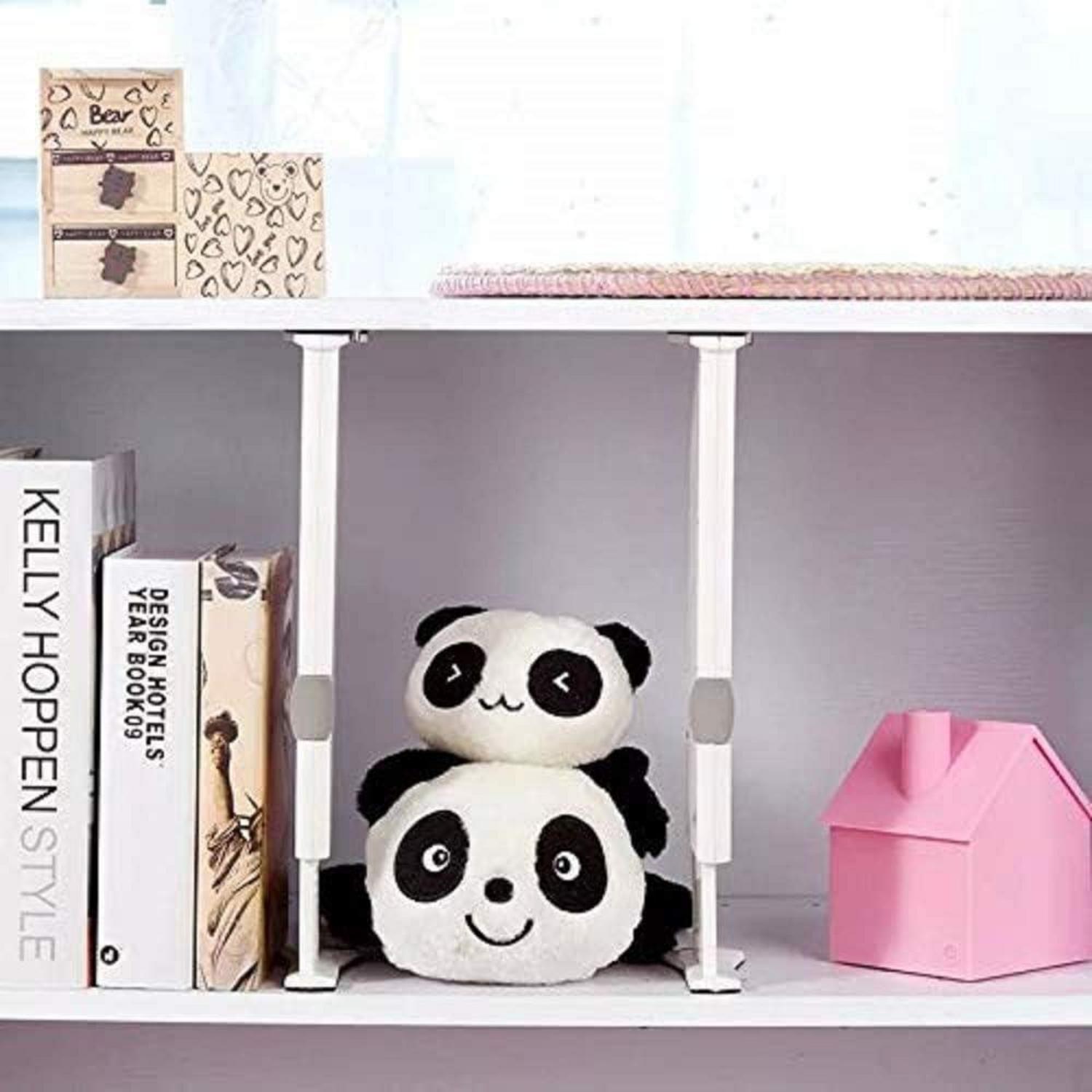 4er-Set einstellbare Schubladenteiler Organizer Beige
