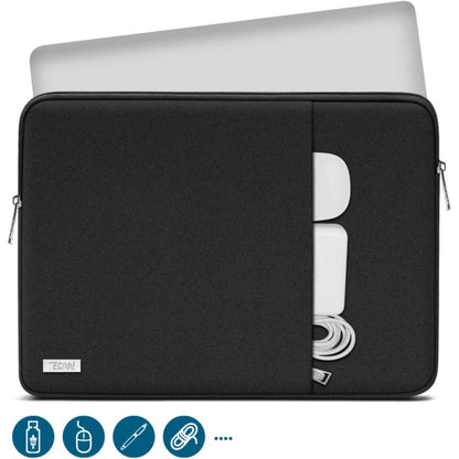 TECOOL 14 Zoll Laptoptasche Wasserdicht Schutzhülle Schwarz