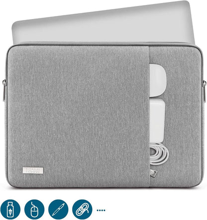 TECOOL 14 Zoll Laptoptasche Wasserdicht Grau - Kompatibel