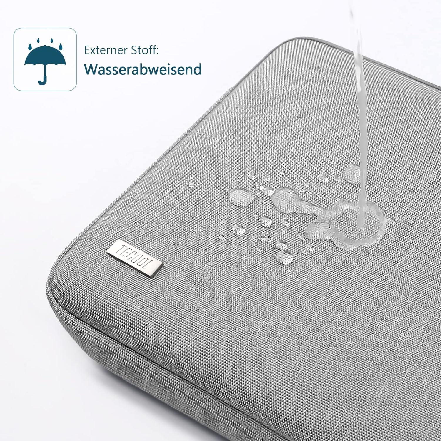 Laptoptasche 14 Zoll Wasserdicht Grau MacBook Air 15 Schutzhülle
