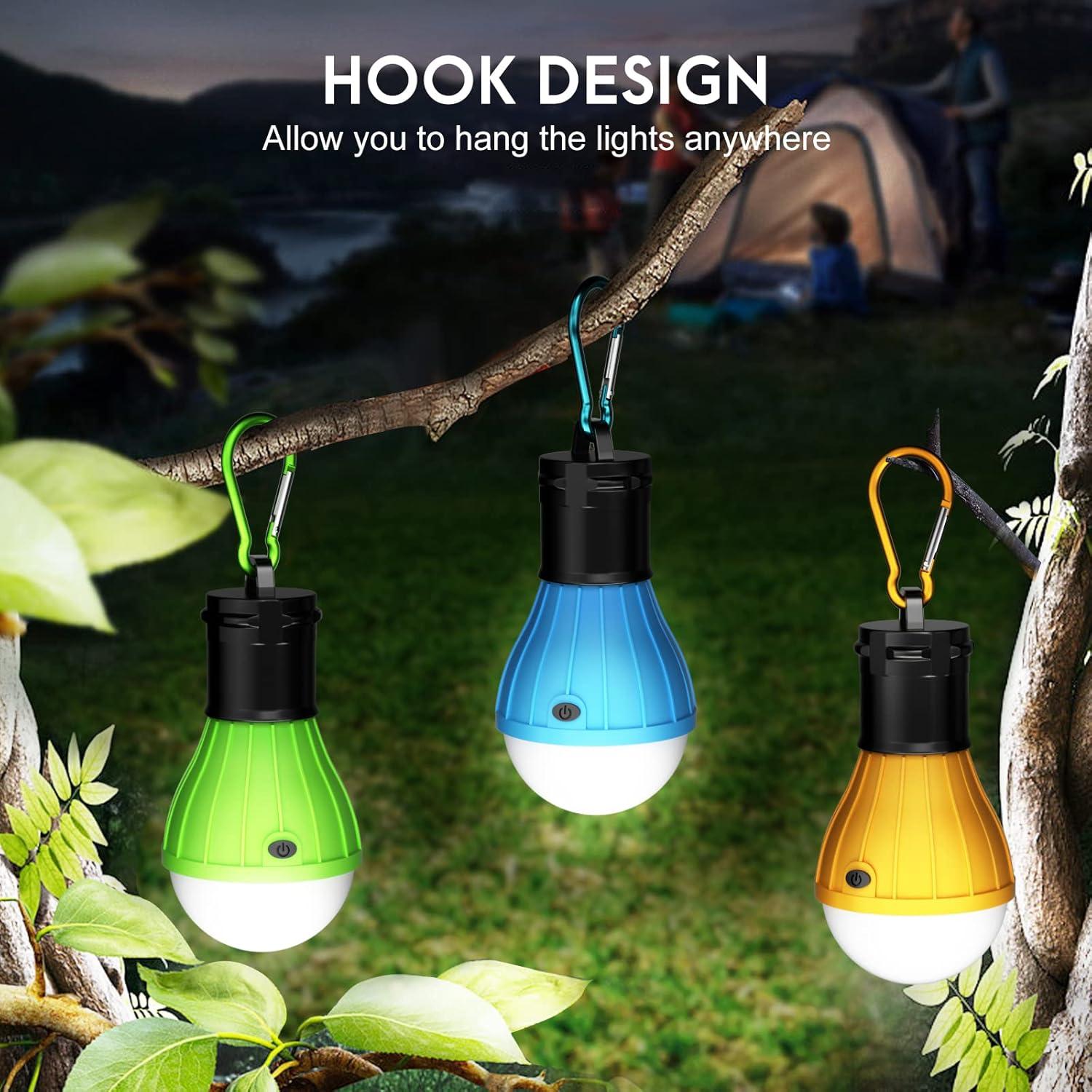 LED Campinglampe Notfallleuchte Zeltlampe Batteriebetrieben Waterproof