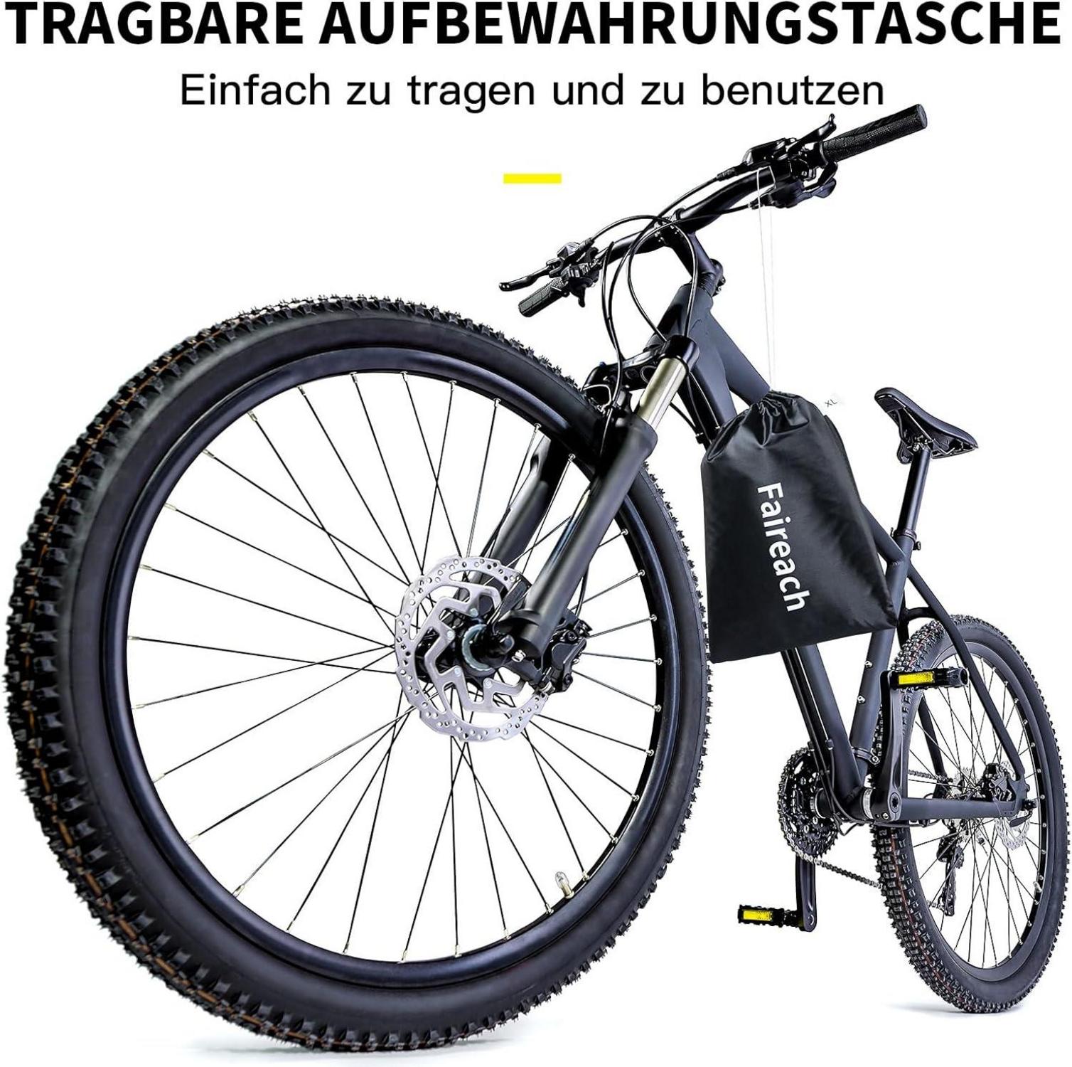 Fahrradabdeckung Wasserdicht Premium-Stoff Schutzhülle Staub Regen Schnee UV
